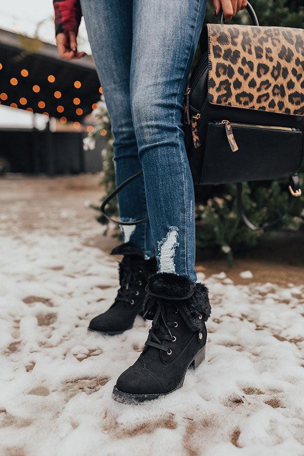 Impressions The Arielle Faux Fur Lined Boot In Black
