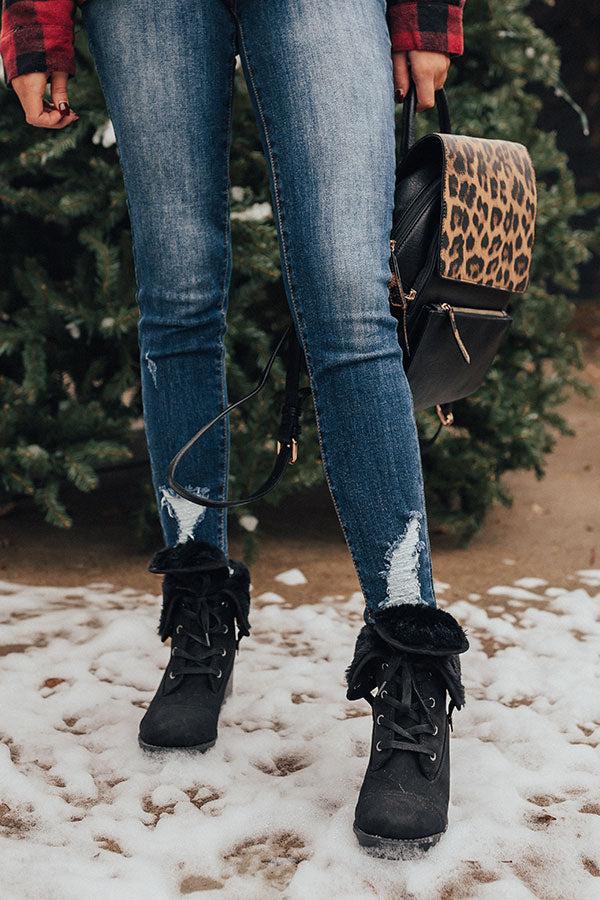Impressions The Arielle Faux Fur Lined Boot In Black