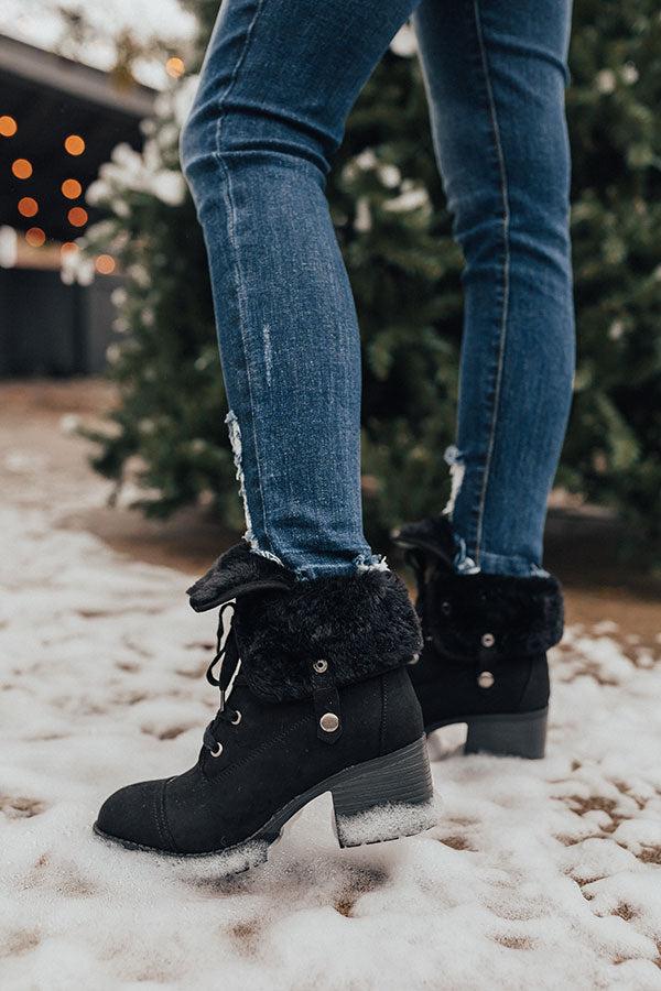 Impressions The Arielle Faux Fur Lined Boot In Black