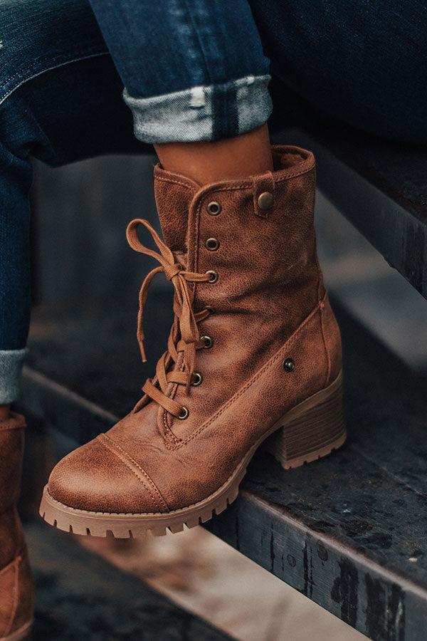 Impressions The Arielle Faux Fur Lined Boot In Brown