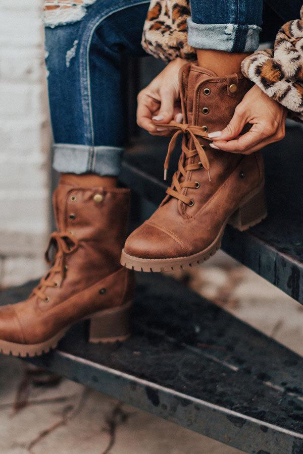 Impressions The Arielle Faux Fur Lined Boot In Brown