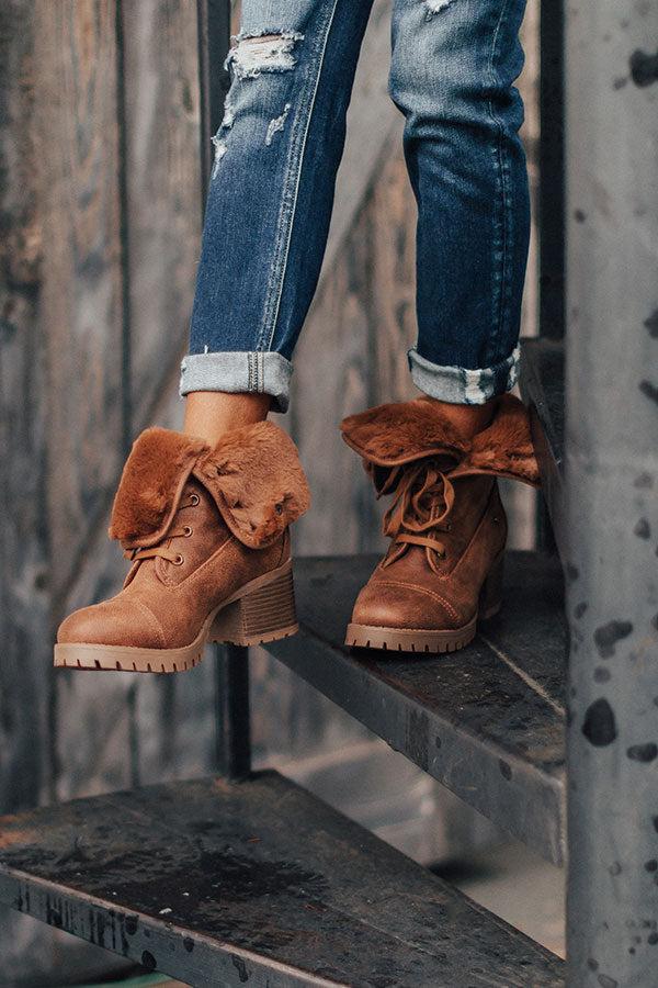 Impressions The Arielle Faux Fur Lined Boot In Brown