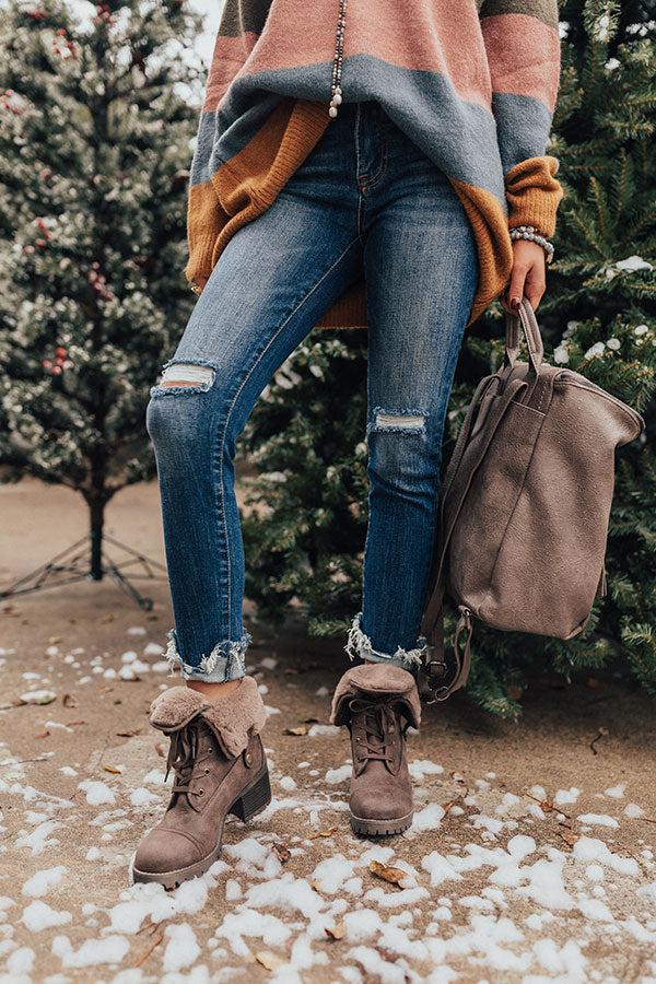 Impressions The Arielle Faux Fur Lined Boot In Chesnut
