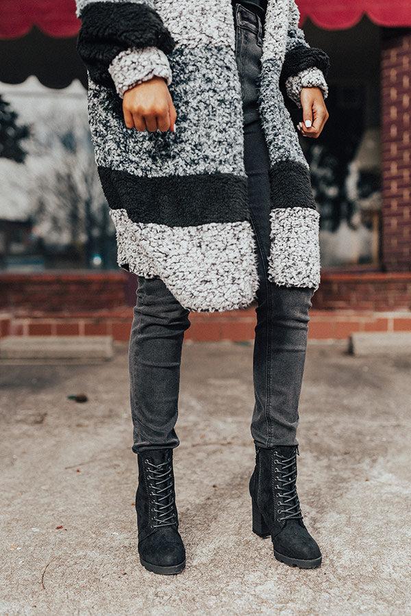 Impressions The Ashton Faux Fur Lined Boot In Black