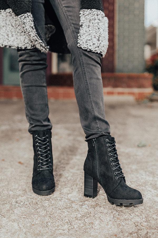 Impressions The Ashton Faux Fur Lined Boot In Black