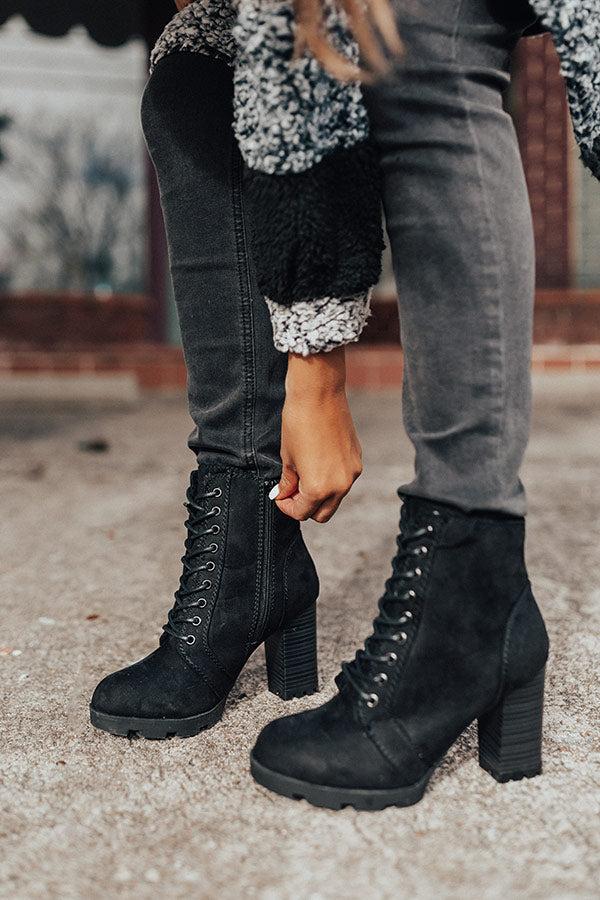 Impressions The Ashton Faux Fur Lined Boot In Black