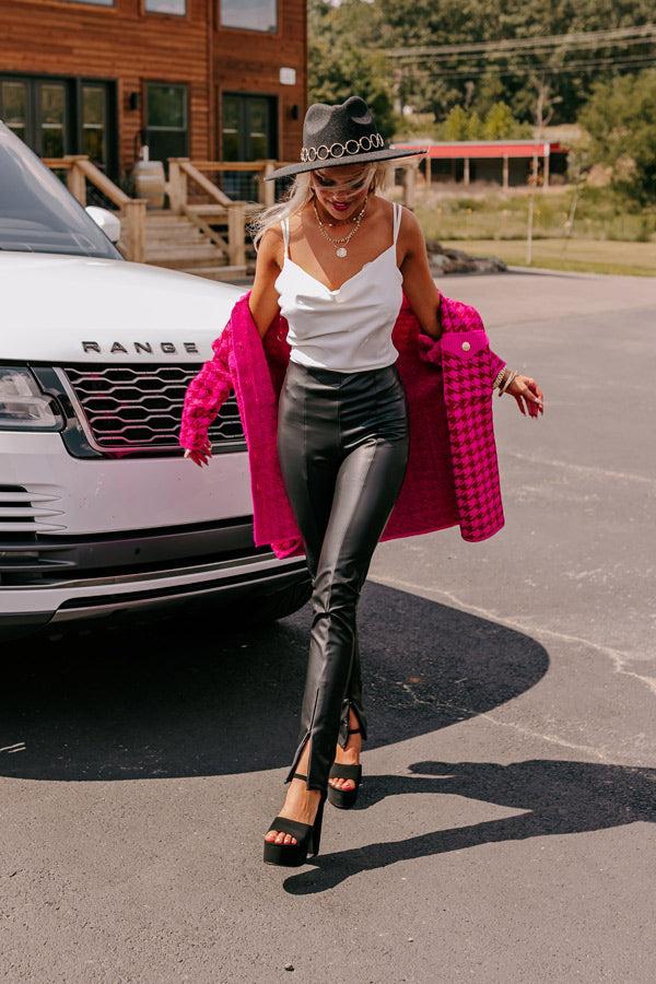 Impressions The Beebee High Waist Faux Leather Legging