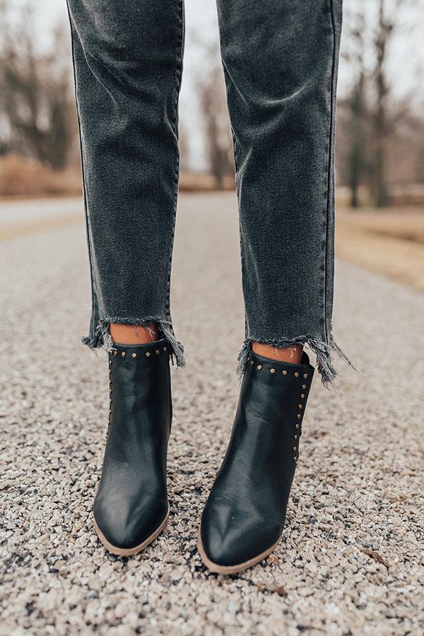Impressions The Booker Faux Leather Bootie In Black