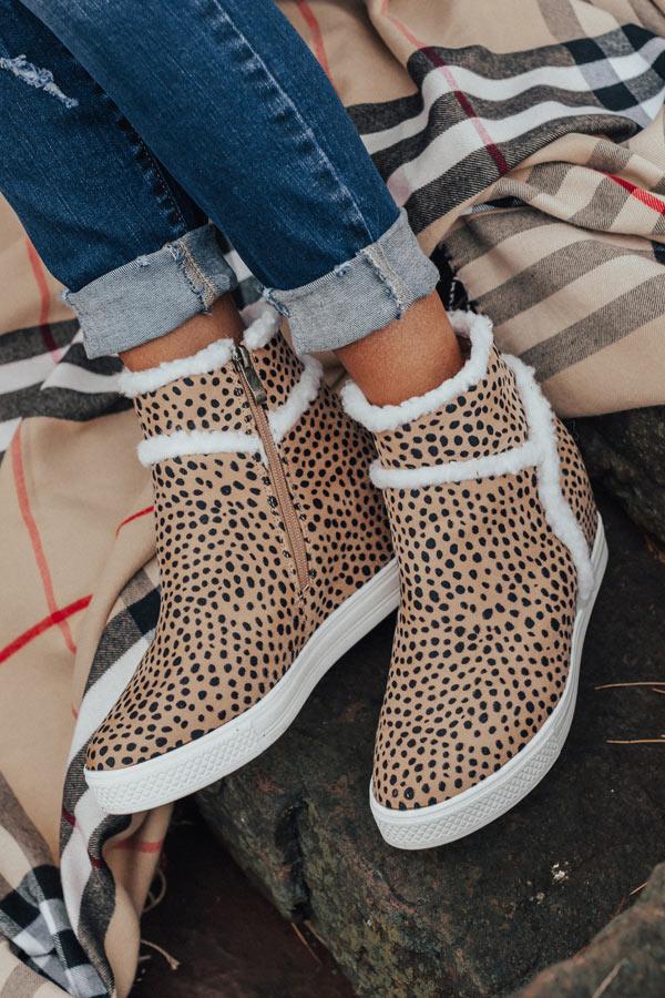 Impressions The Bryant Faux Suede Bootie In Cheetah Print