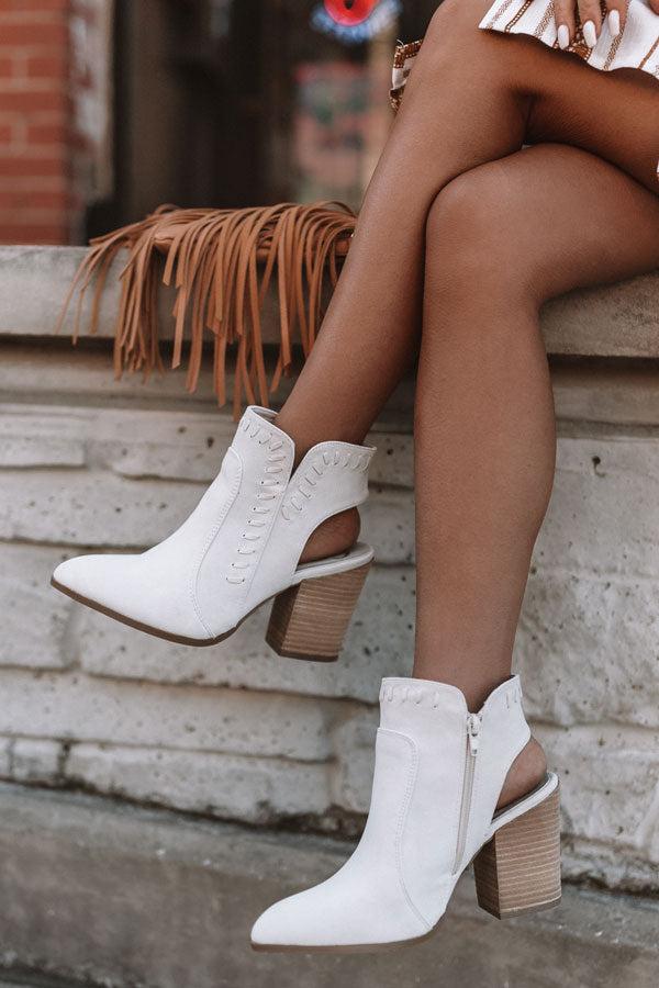 Impressions The Brynn Faux Suede Bootie In Light Stone