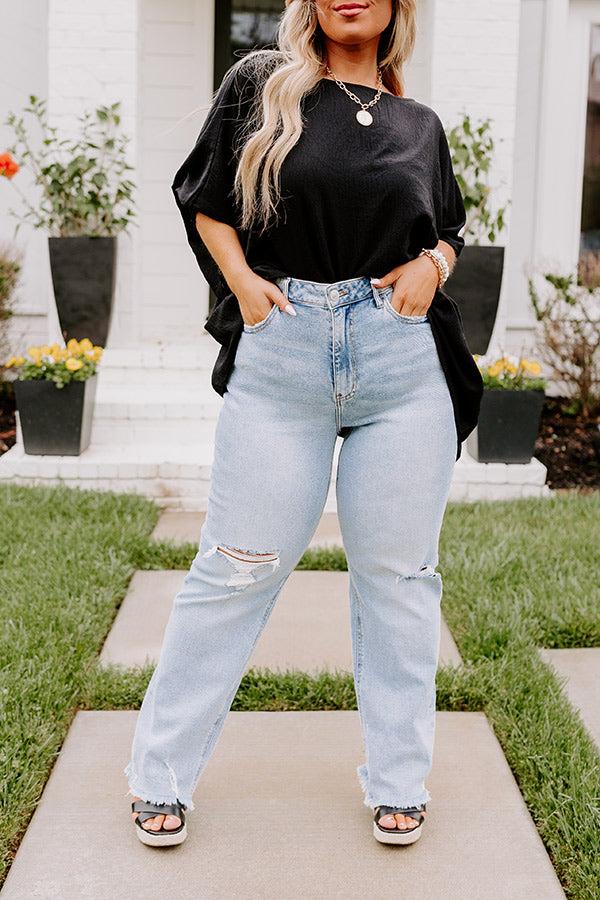Impressions The Cailyn High Waist Straight Leg Jean Curves