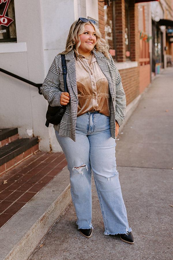 Impressions The Cailyn High Waist Straight Leg Jean Curves