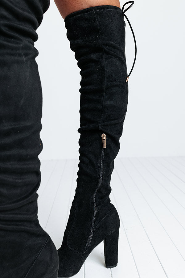 Impressions The Charleston Thigh High Boot In Black