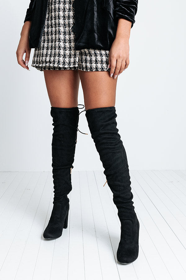 Impressions The Charleston Thigh High Boot In Black