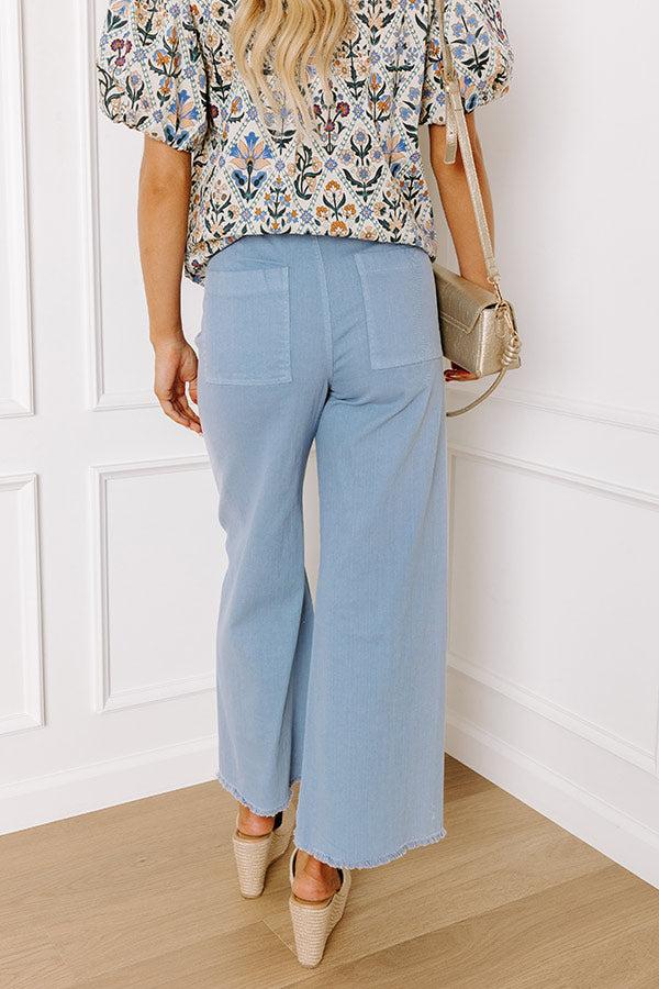 Impressions The Chloe Midrise Wide Leg Jean In Blue