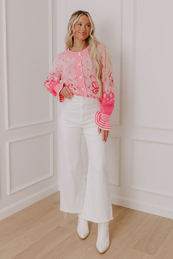 Impressions The Chloe Midrise Wide Leg Jean In White