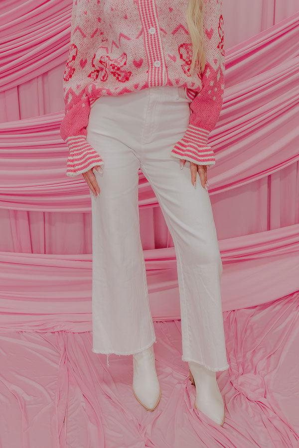 Impressions The Chloe Midrise Wide Leg Jean In White