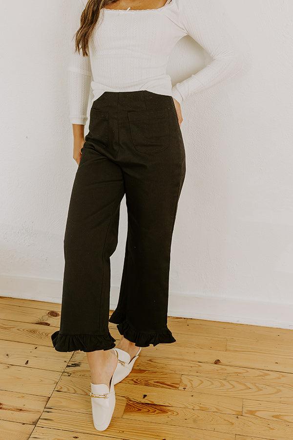 Impressions The Cordelia High Waist Crop Jean In Black