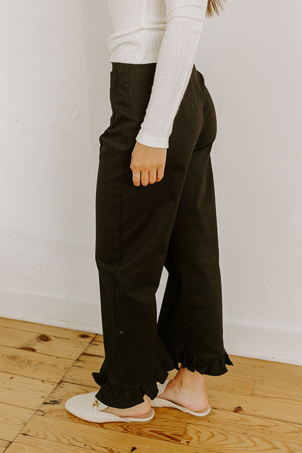 Impressions The Cordelia High Waist Crop Jean In Black