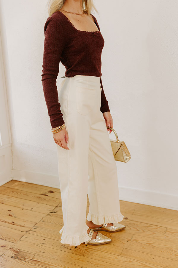 Impressions The Cordelia High Waist Crop Jean In French Vanilla