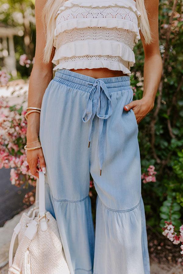 Impressions The Elizabeth High Waist Chambray Pants
