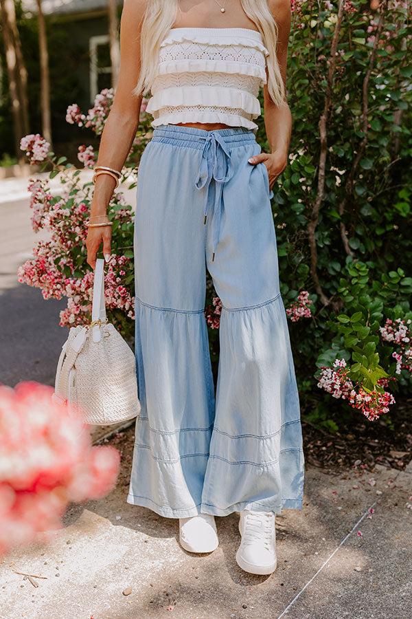 Impressions The Elizabeth High Waist Chambray Pants