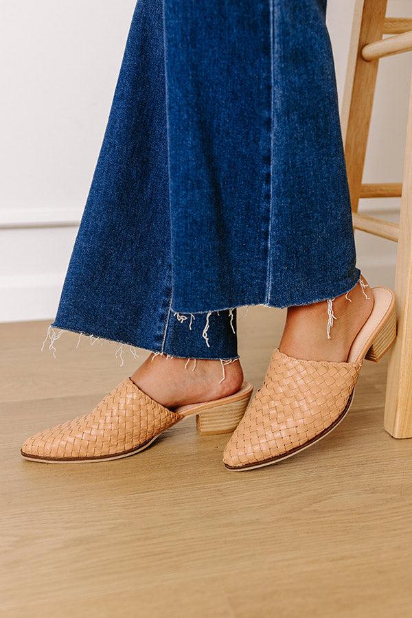 Impressions The Emilia Woven Leather Mule in Natural