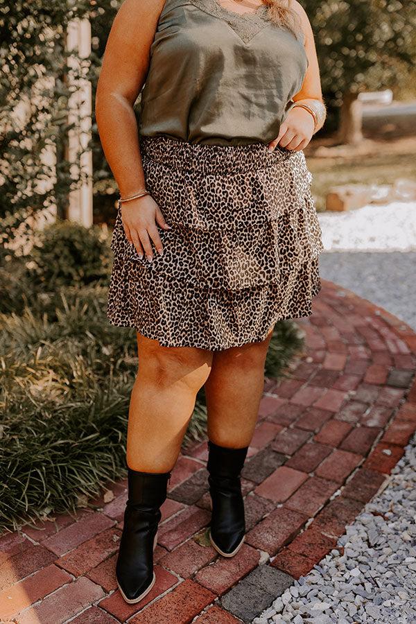 Impressions The Emily High Waist Tiered Mini Skirt Curves