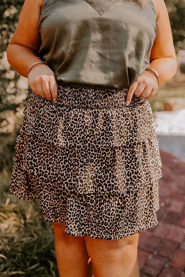 Impressions The Emily High Waist Tiered Mini Skirt Curves