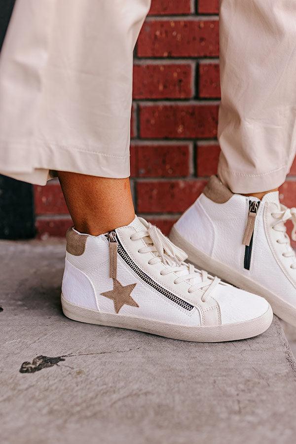 Impressions The Eras Vintage Faux Leather Sneaker In White