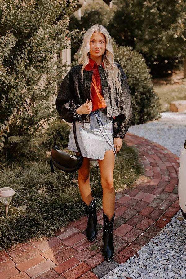 Impressions The Evelyn High Waist Asymmetrical Skort