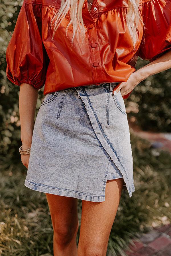 Impressions The Evelyn High Waist Asymmetrical Skort