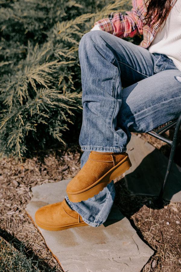 Impressions The Grace Faux Suede Platform Short Bootie