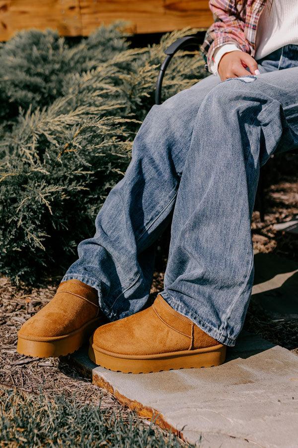 Impressions The Grace Faux Suede Platform Short Bootie