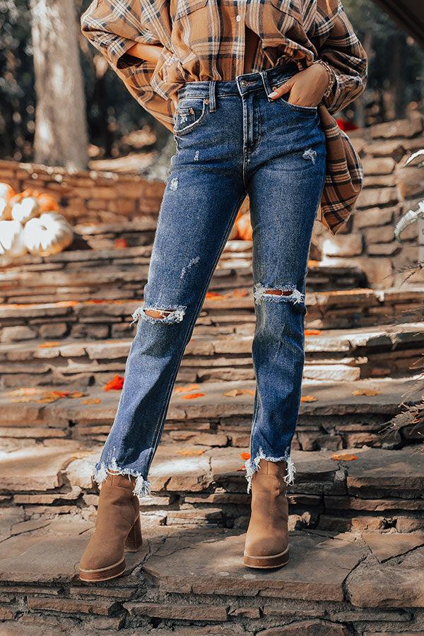 Impressions The Griffen High Waist Distressed Ankle Jean