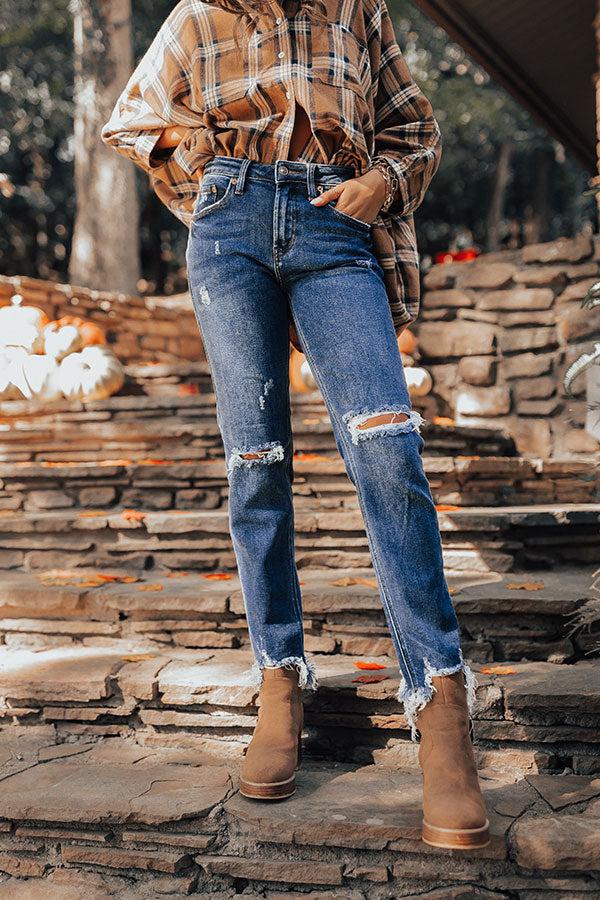 Impressions The Griffen High Waist Distressed Ankle Jean