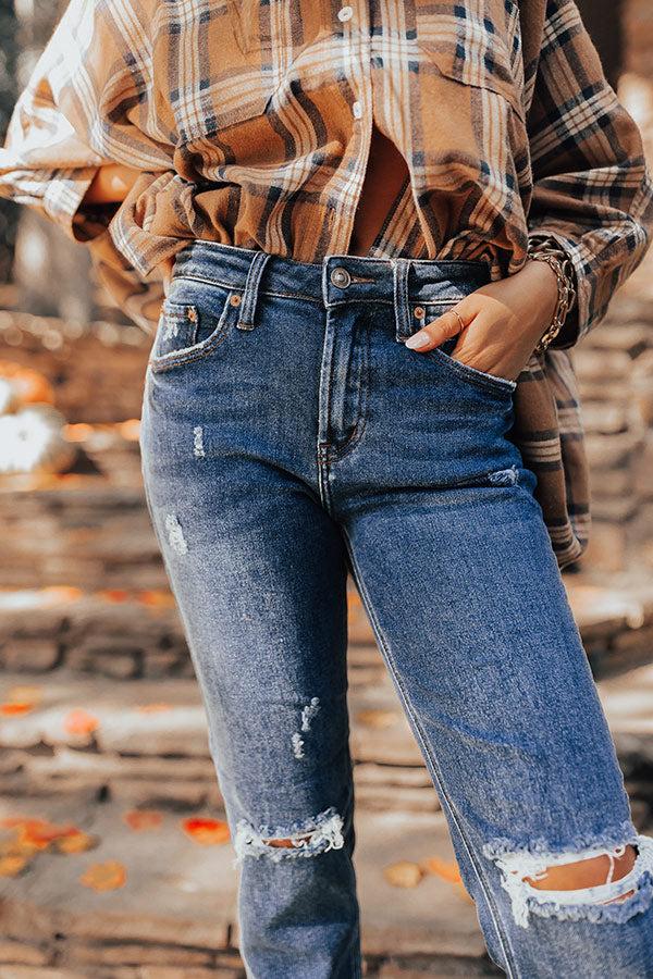 Impressions The Griffen High Waist Distressed Ankle Jean