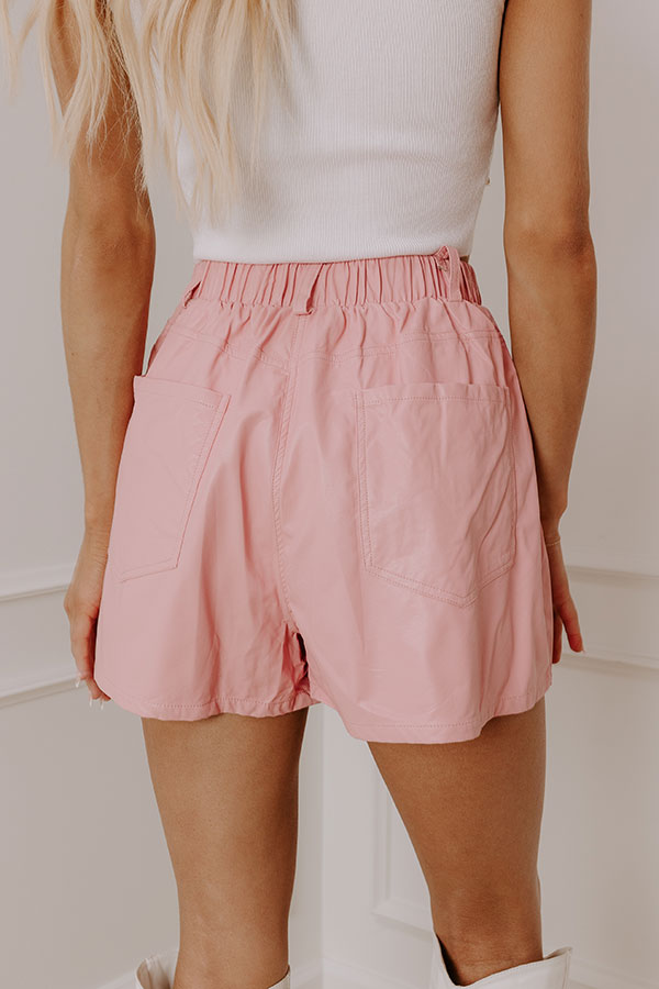 Impressions The Juliet High Waist Faux Leather Shorts