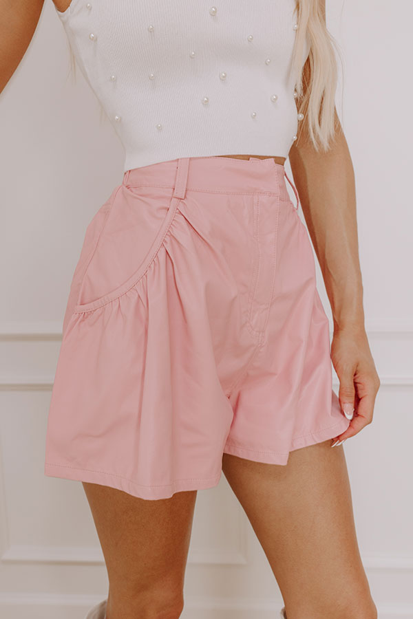 Impressions The Juliet High Waist Faux Leather Shorts