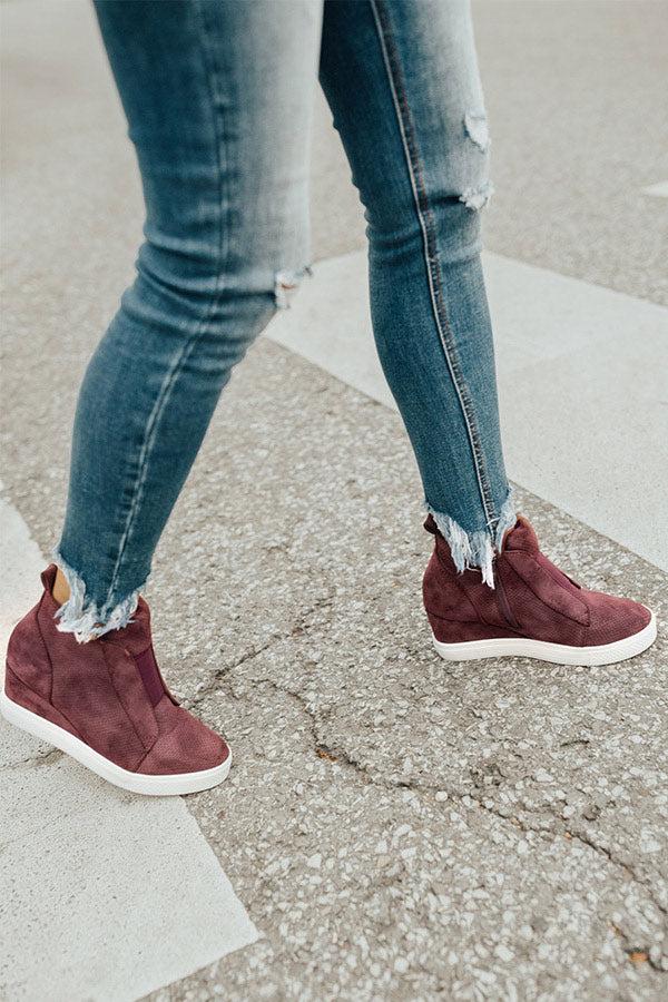 Impressions The Karlie Perforated Bootie In Windsor Wine