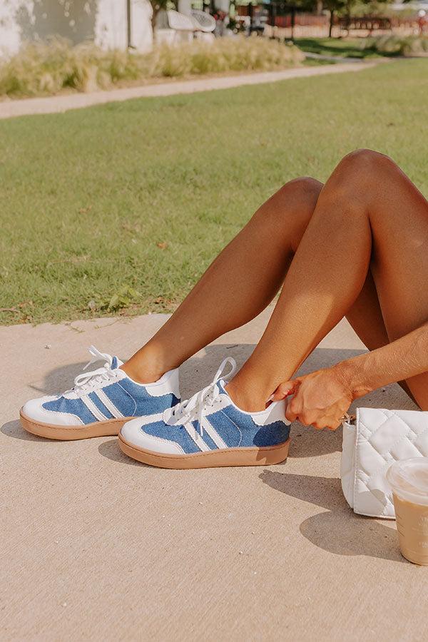 Impressions The Kimberly Denim Sneaker In Dark Wash