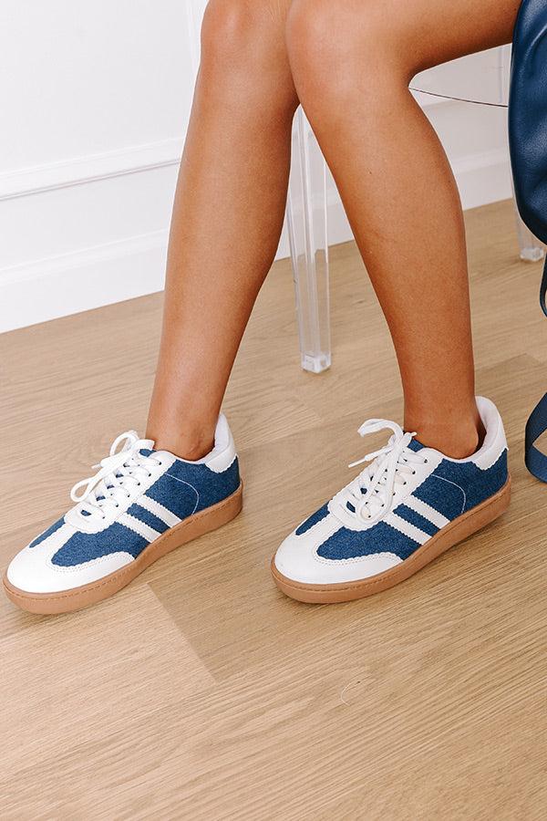 Impressions The Kimberly Denim Sneaker In Dark Wash