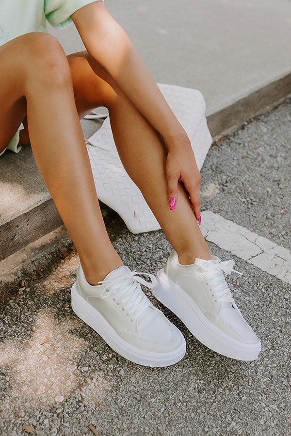 Impressions The Kimora Metallic Sneaker In Iridescent