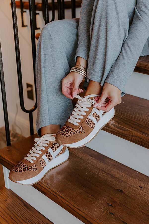 Impressions The Libby Faux Suede Sneaker in Leopard