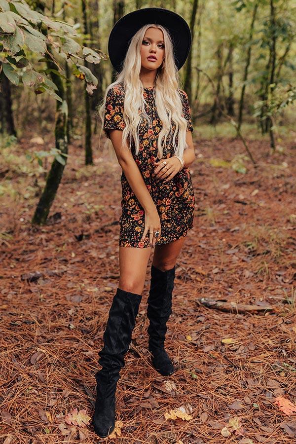 Impressions The Lonnie Thigh High Faux Suede Boot In Black