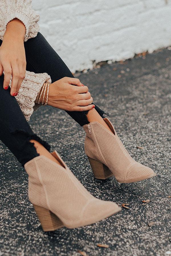 Impressions The Lyle Perforated Bootie In Iced Latte
