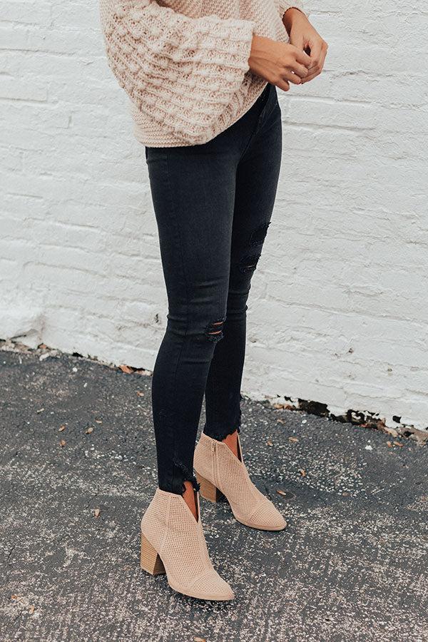 Impressions The Lyle Perforated Bootie In Iced Latte