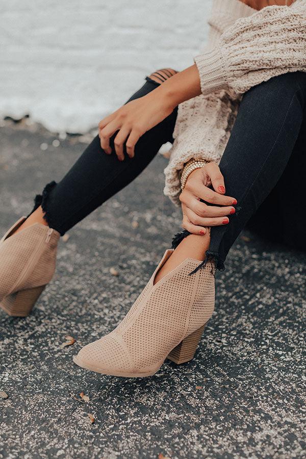 Impressions The Lyle Perforated Bootie In Iced Latte