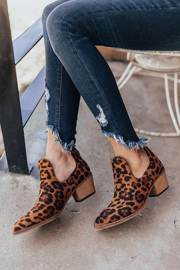 Impressions The Middleton Faux Suede Leopard Bootie