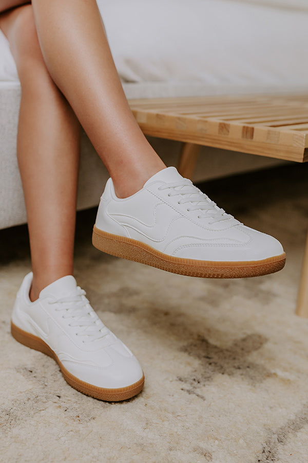 Impressions The Miley Faux Leather Sneaker In White